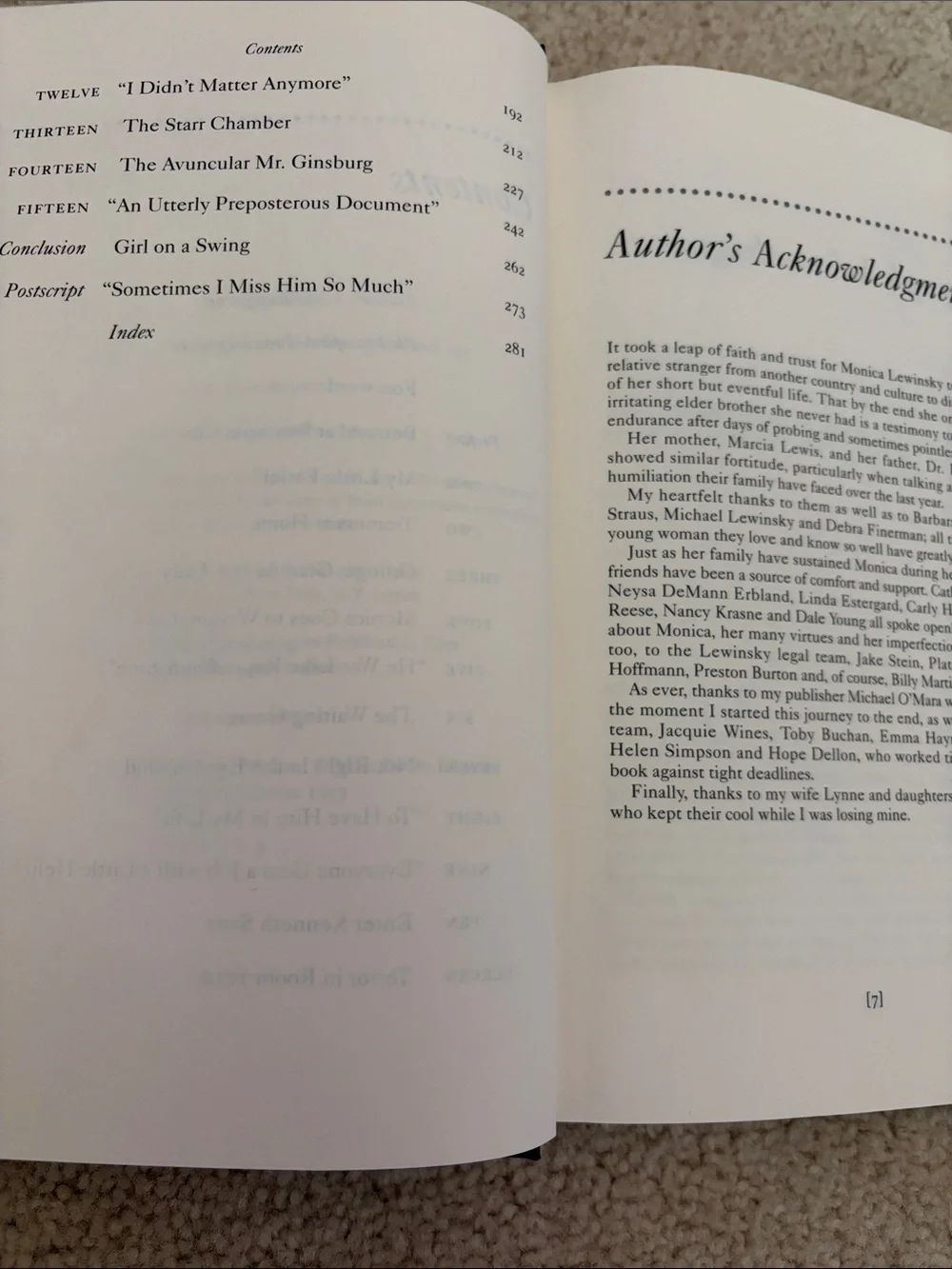 Monica's Story Hardcover Book - by Andrew Morton